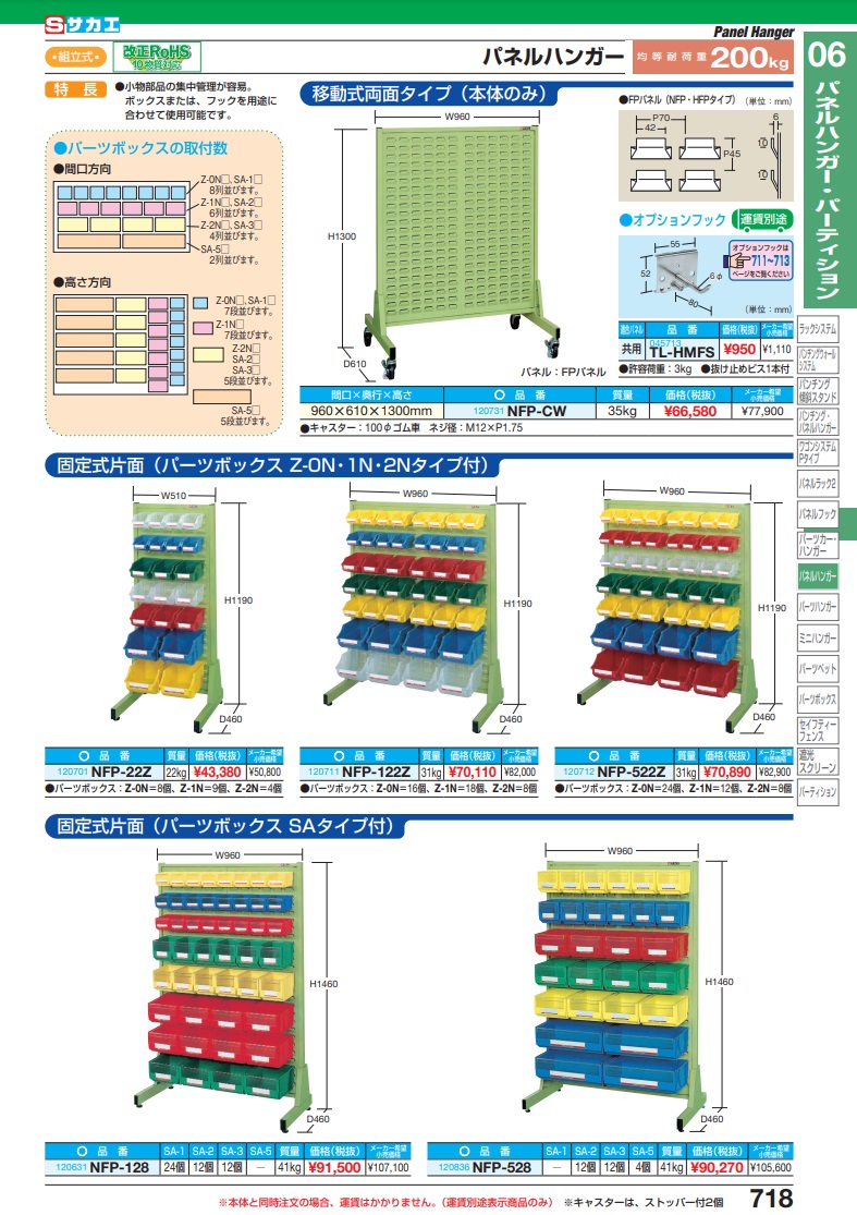 2022年最新海外 パネルハンガー 両面 移動式 ＺＡＷ−８Ｙ ad-naturam.fr