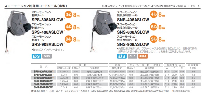 【ポイント10倍】【直送品】 三協リール (TRIENS) 無接点制御リール 9心×8m (スローモーション) SNS 908ASLOW :p10 sankr sns 908aslow:道具屋さん