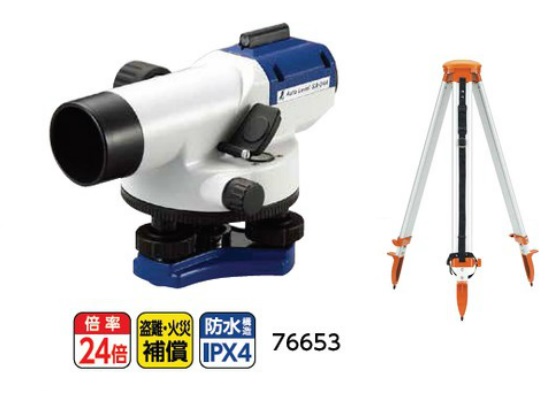 ポイント10倍】【直送品】 シンワ測定 オートレベル SA-24A 球面