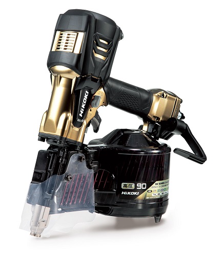 【ポイント5倍】【限定特価】 HiKOKI 高圧ロール釘打機 NV90HR2 (N) エアダスタ付