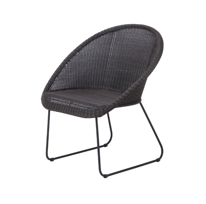 【ポイント10倍】【直送品】 タカショー 庭座 サークルチェアー ダークブラウン KFB-C001 (34701800) 【大型】