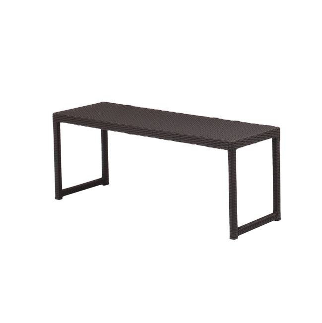 【直送品】 タカショー 庭座 シンプルベンチ ダークブラウン KFB-1110 (34935700) 【大型】