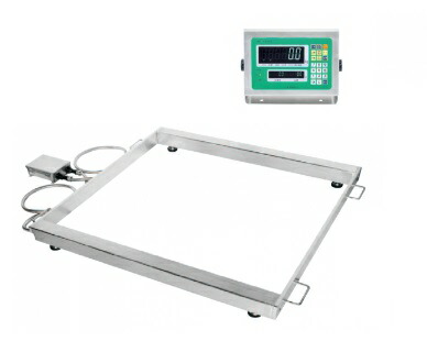 【ポイント5倍】【直送品】 田中衡機 (TANAKA) フロアスケール(ステンレスシリーズ)　ツインコネクト TW-600-SUS/B (検定付)