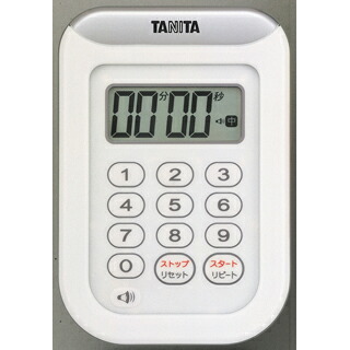 タニタ 丸洗いタイマー100分計 TD-378 ホワイト (4904785537804) 《タイマー》｜douguyasan