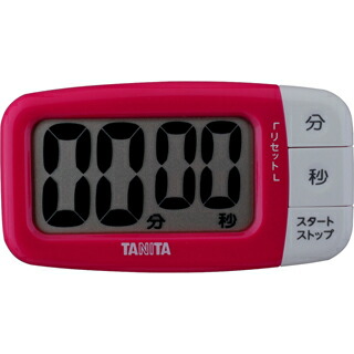 【ポイント10倍】タニタ でか見えプラスタイマー TD-394 フレッシュピンク (4904785539402) 《タイマー》｜douguyasan