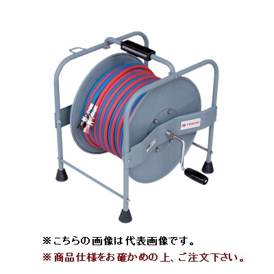 【ポイント5倍】【直送品】 イチネンTASCO 溶接用ホースリール(カプラ付)30m TA381R-30