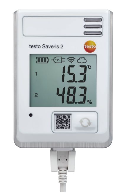 【ポイント10倍】テストー (testo) ディスプレイ付き無線データロガー testoSaveris 2-H1 (0572 2034) (温湿度各1チャネル)
