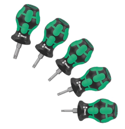 ポイント5倍】WERA スタビー ドライバーセット TX1 TORX(R) 5点 008876 
