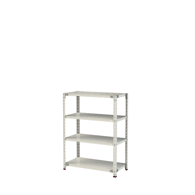 【ポイント5倍】【直送品】 山金工業 軽量ラック(150kg/段) 1.5S4345-4W 【大型】