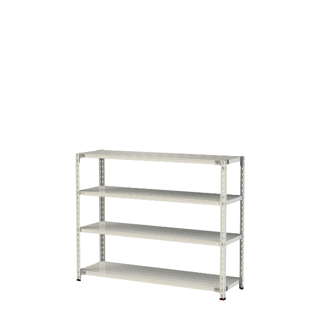 【ポイント10倍】【直送品】 山金工業 軽量ラック(150kg/段) 1.5S4545-4W 【大型】