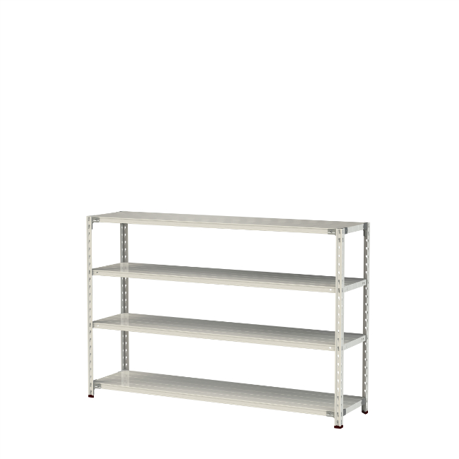 【ポイント10倍】【直送品】 山金工業 軽量ラック(150kg/段) 1.5S4645-4W 【大型】