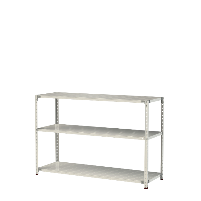 【ポイント10倍】【直送品】 山金工業 軽量ラック(150kg/段) 1.5S4660-3W 【大型】