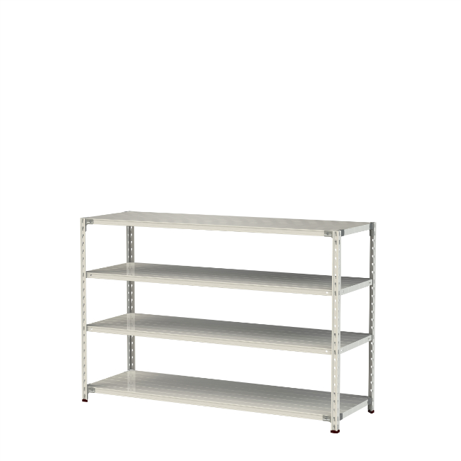 【ポイント10倍】【直送品】 山金工業 軽量ラック(150kg/段) 1.5S4660-4W 【大型】