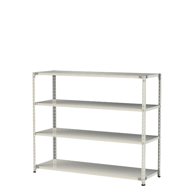 【ポイント5倍】【直送品】 山金工業 軽量ラック(150kg/段) 1.5S5660-4W 【大型】