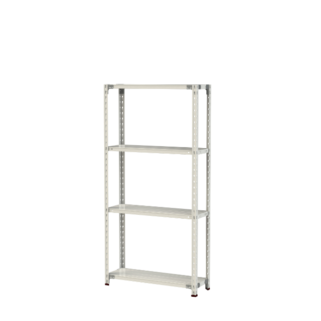 【直送品】 山金工業 軽さ仕合わせ(150kg/段) 1.5S6330-4W 【大型】 家具、インテリア-ラック、シェルフ、本棚
