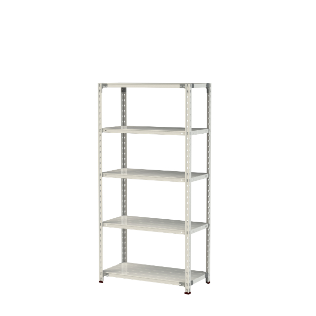 【直送品】 山金工業 軽さ仕合わせ(150kg/段) 1.5S6345-5W 【大型】 家具、インテリア-スチールラック-ラック、シェルフ、本棚