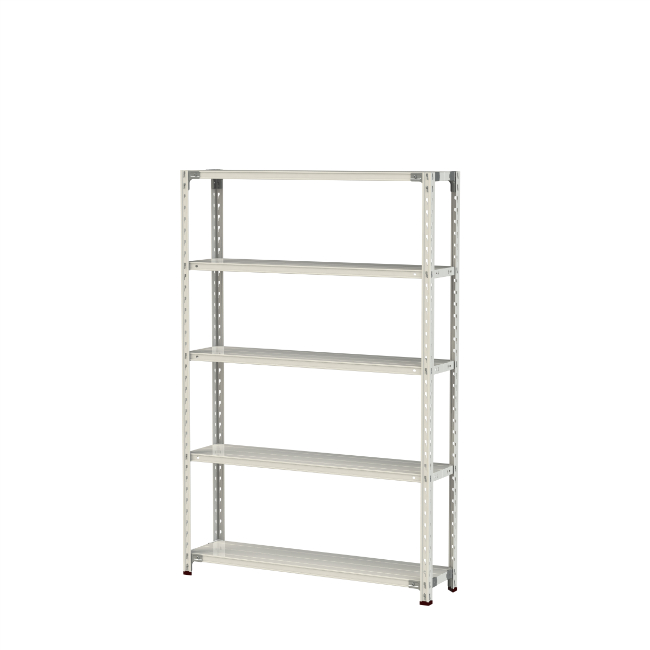【直送品】 山金工業 軽さ仕合わせ(150kg/段) 1.5S6430-5W 【大型】 スチールラック本体-家具、インテリア