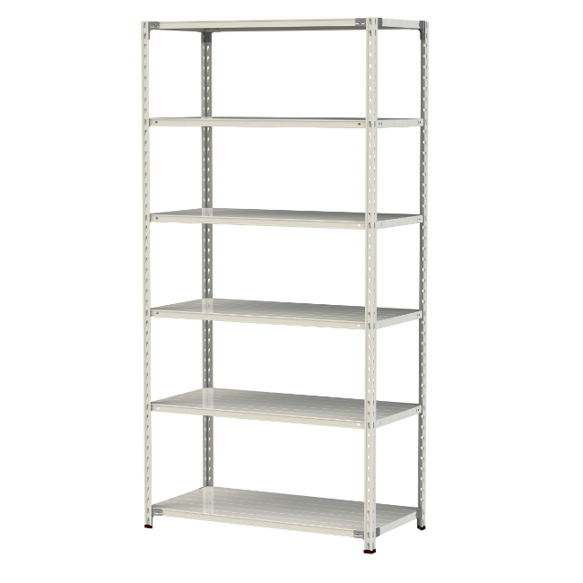 【ポイント5倍】【直送品】 山金工業 軽量ラック(150kg/段) 1.5S8460-6W 【大型】