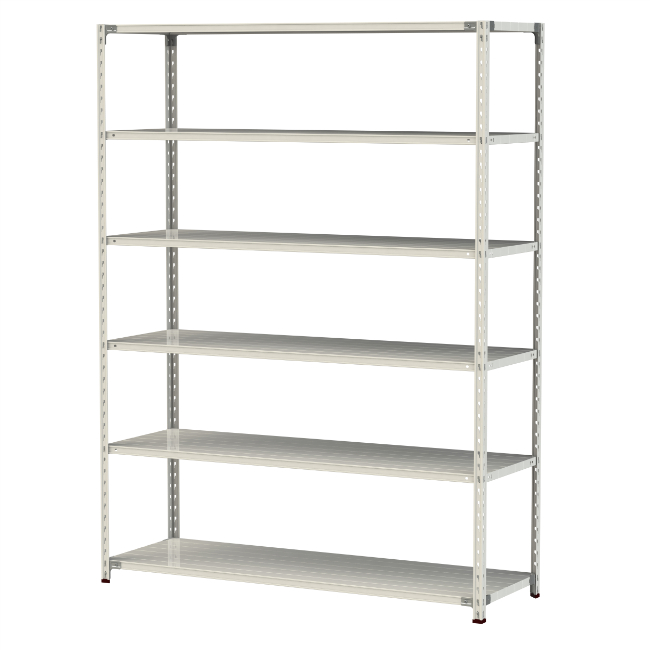 【ポイント10倍】【直送品】 山金工業 軽量ラック(150kg/段) 1.5S8660-6W 【大型】