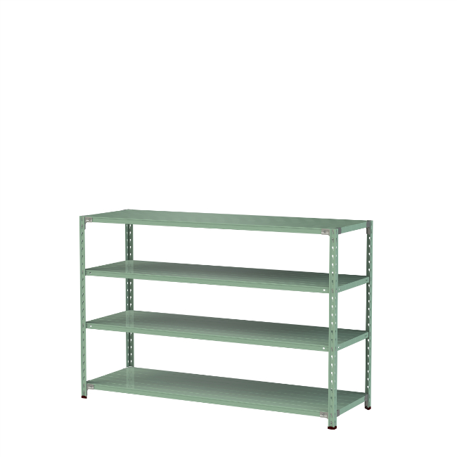 【ポイント10倍】【直送品】 山金工業 軽量ラック(150kg/段) 1.5S4660-4G 【大型】