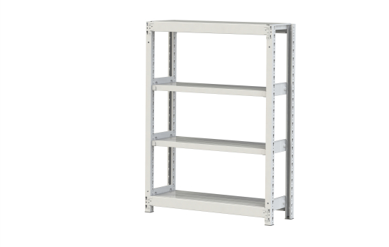 【ポイント5倍】【直送品】 山金工業 ボルトレス軽中量ラック 200kg/段 単体 2S4330-4W 【大型】