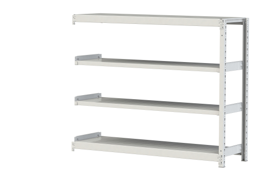 【直送品】 山金工業 ボルトレス軽中量ラック 200kg/段 連結 2S4545-4WR 【大型】