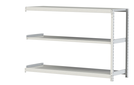 【ポイント5倍】【直送品】 山金工業 ボルトレス軽中量ラック 200kg/段 連結 2S4660-3WR 【大型】