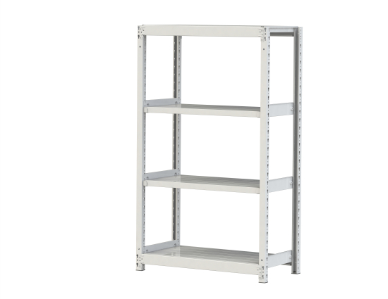 【ポイント10倍】【直送品】 山金工業 ボルトレス軽中量ラック 200kg/段 単体 2S5345-4W 【大型】