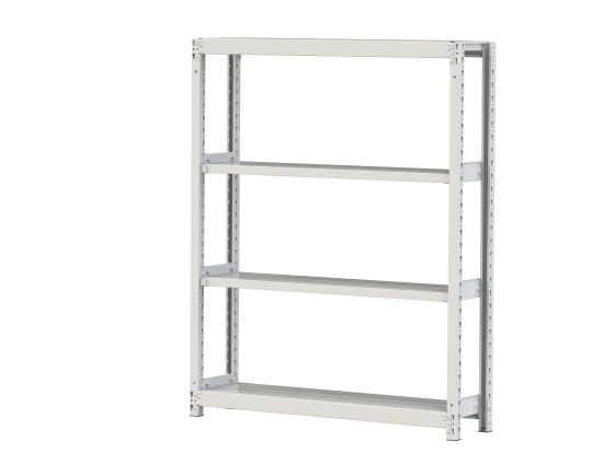 【ポイント5倍】【直送品】 山金工業 ボルトレス軽中量ラック 200kg/段 単体 2S5430-4W 【大型】