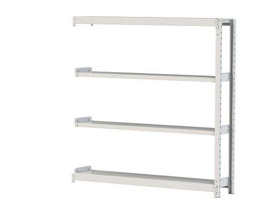 【直送品】 山金工業 ボルトレス軽中量ラック 200kg/段 連結 2S5530-4WR 【大型】