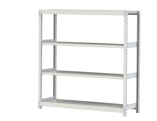 【ポイント10倍】【直送品】 山金工業 ボルトレス軽中量ラック 200kg/段 単体 2S5545-4W 【大型】