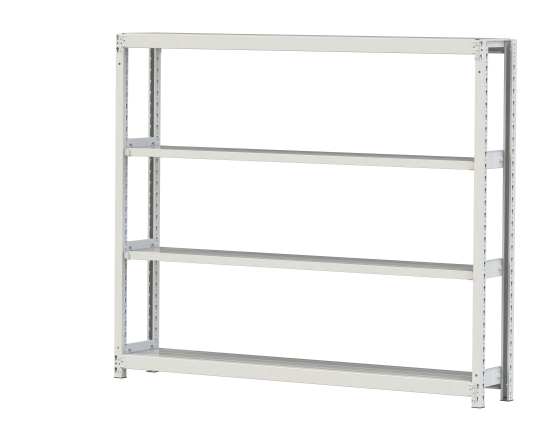 【ポイント10倍】【直送品】 山金工業 ボルトレス軽中量ラック 200kg/段 単体 2S5630-4W 【大型】