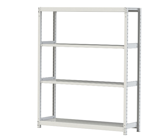 【ポイント5倍】【直送品】 山金工業 ボルトレス軽中量ラック 200kg/段 単体 2S6545-4W 【大型】