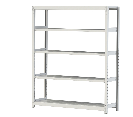 【直送品】 山金工業 雄捻子受け答え軽中量仕合わせ 200kg/段 単体 2S6545-5W 【大型】 ラック、シェルフ、本棚-スチールラック本体
