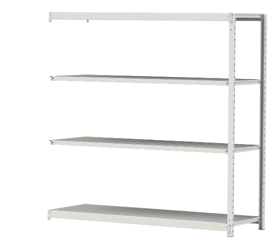 【ポイント5倍】【直送品】 山金工業 ボルトレス軽中量ラック 200kg/段 連結 2S6660-4WR 【大型】
