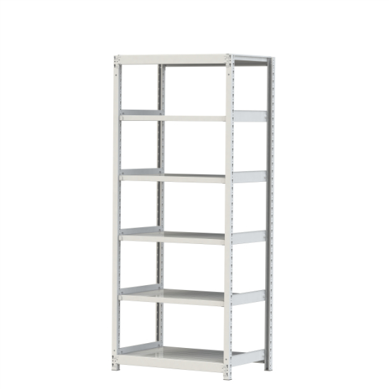 【ポイント5倍】【直送品】 山金工業 ボルトレス軽中量ラック 200kg/段 単体 2S7360-6W 【大型】