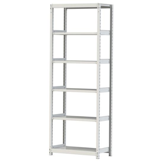 【ポイント5倍】【直送品】 山金工業 ボルトレス軽中量ラック 200kg/段 単体 2S8345-6W 【大型】
