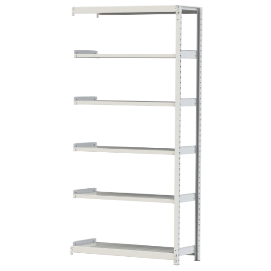 【直送品】 山金工業 ボルトレス軽中量ラック 200kg/段 連結 2S8445-6WR 【大型】