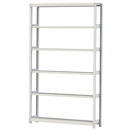 【ポイント10倍】【直送品】 山金工業 ボルトレス軽中量ラック 200kg/段 単体 2S8530-6W 【大型】