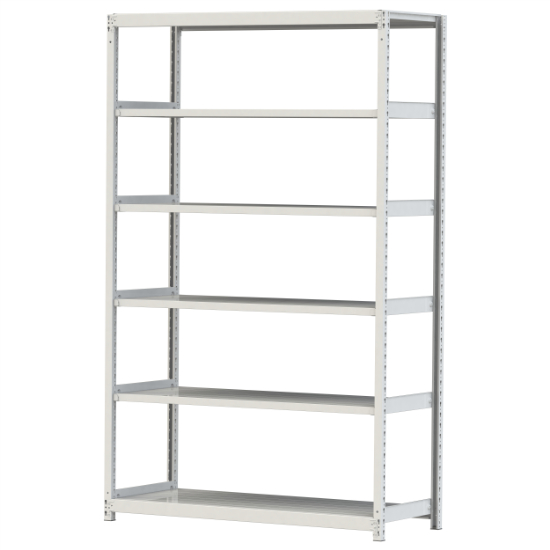 【直送品】 山金工業 雄捻子受け答え軽中量仕合わせ 200kg/段 単体 2S8560-6W 【大型】 スチールラック-家具、インテリア