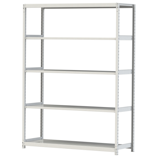 【直送品】 山金工業 雄捻子受け答え軽中量仕合わせ 200kg/段 単体 2S8660-5W 【大型】 家具、インテリア-スチールラック本体-ラック、シェルフ、本棚