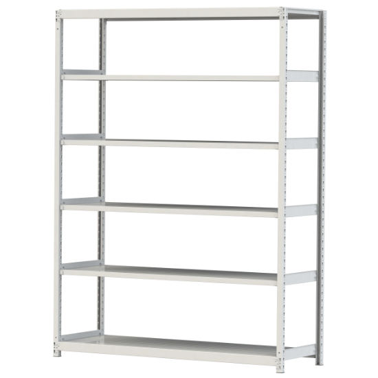 【ポイント10倍】【直送品】 山金工業 ボルトレス軽中量ラック 200kg/段 単体 2S8660-6W 【大型】
