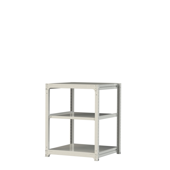 【ポイント10倍】【直送品】 山金工業 ボルトレス中量ラック 300kg/段 単体 3S4391-3W 【大型】