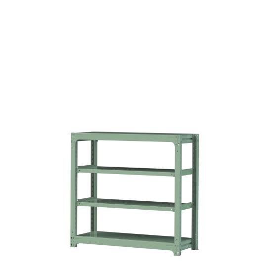 【ポイント10倍】【直送品】 山金工業 ボルトレス中量ラック 300kg/段 単体 3S4448-4G 【大型】