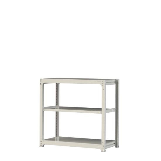 【ポイント5倍】【直送品】 山金工業 ボルトレス中量ラック 300kg/段 単体 3S4462-3W 【大型】