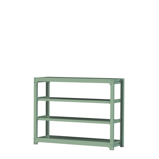 【ポイント5倍】【直送品】 山金工業 ボルトレス中量ラック 300kg/段 単体 3S4548-4G 【大型】