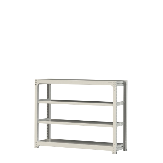 【ポイント5倍】【直送品】 山金工業 ボルトレス中量ラック 300kg/段 単体 3S4548-4W 【大型】