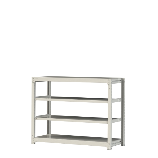【直送品】 山金工業 ボルトレス中量ラック 300kg/段 単体 3S4562-4W 【大型】