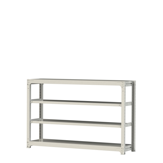 【ポイント5倍】【直送品】 山金工業 ボルトレス中量ラック 300kg/段 単体 3S4648-4W 【大型】