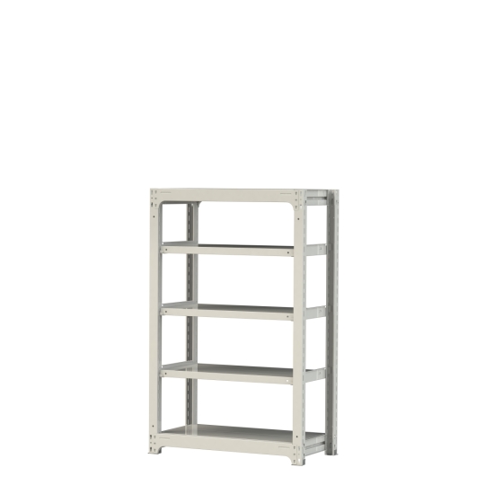 【直送品】 山金工業 ボルトレス中量ラック 300kg/段 単体 3S5348-5W 【大型】